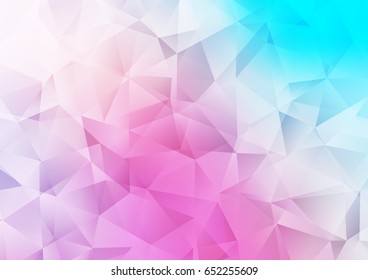Light colors vector polygonal template. Modern geometrical abstract illustration with gradient. A completely new template for your business design.