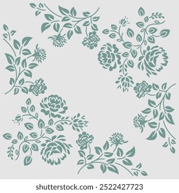 light colour lace corners floral pattern vcoter