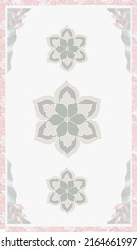 HELLFARBEN EINFACHES SCHLECHTERGRAFIK-DESIGN FÜR DEN BLUMENDEKORATIVEN BLUMENBODEN ORNIERENDES VEKTORGRAFIK-MODERNES ORNAMENTAL 