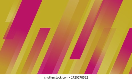 Light coloured geometric abstract background with diagonal lines, stripes of yellow and red colors with a gradient
