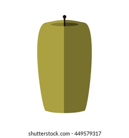 Light concept represented by candle icon. Isolated and flat illustration 