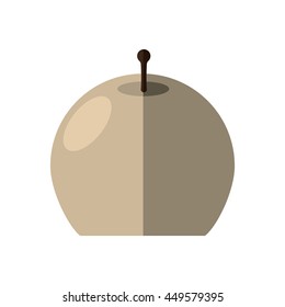 Light concept represented by candle icon. Isolated and flat illustration 