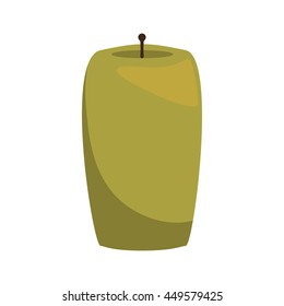 Light concept represented by candle icon. Isolated and flat illustration 