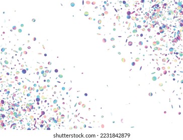 Confetti ligero. Petróleo digital. Banner láser. El Retro Celebra La Serpentina. El Arte Unicornio Kaleidoscope Parkles. Glitter de cumpleaños. Antecedentes de la Parte Azul. Violet Light Confetti
