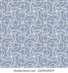 Light contour art seamless pattern.
 Vector illustration for print, fabric, cover, packaging, interior decor, blog decoration and other your projects.