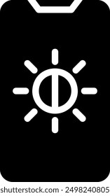 light control glyph icon illustration vector