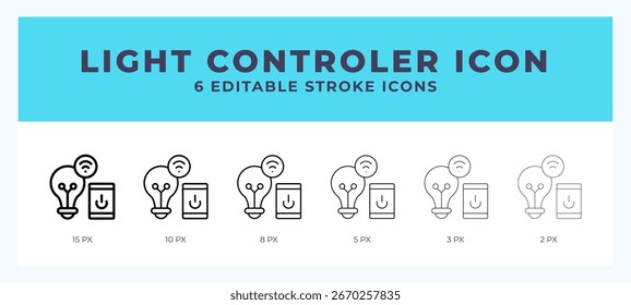 Light controler stroke icon for web. Mobile apps and ui.