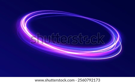 Light cool whirlwind. Vector sparkle, png, effect, wave,neon,line. Abstract circle, color glowing lines background. Curve white line light effect. 