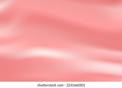 Light Coral and Sweet Pink Gradient Banner. Pastel Pink Abstract Liquid Texture. Vector Illustration. EPS 10.