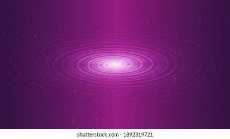 Light Cosmic Spiral Black hole on Galaxy background with Milky Way spiral,Universe and starry concept desig,vector