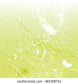 Light Cracked Grainy Green and White Texture For Your Design. EPS10 vector.