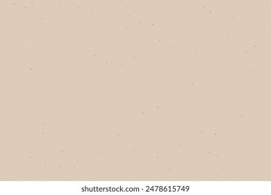 Light cream grain paper texture. Vintage ecru pattern with dots, speckles, specks, flecks, particles. Textured wallpaper. Natural white grunge surface background. Vector backdrop 