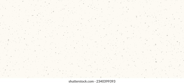 Light cream seamless grain paper texture. Vintage ecru background with dots, speckles, specks, flecks, particles. Craft repeating wallpaper. Natural white grunge surface background. Vector backdrop