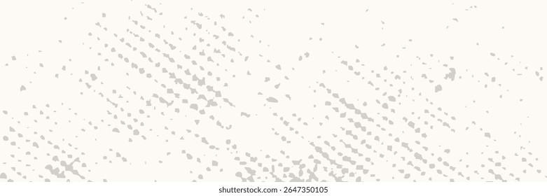 Textura de papel de grão sem costura de creme leve. Fundo de cru vintage com pontos, manchas, manchas, manchas, partículas. Papel de parede de repetição de artesanato. Fundo da superfície grunge branco natural. Tela de fundo do vetor