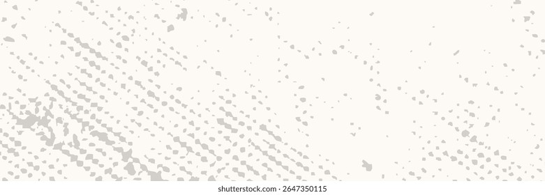 Textura de papel de grão sem costura de creme leve. Fundo de cru vintage com pontos, manchas, manchas, manchas, partículas. Papel de parede de repetição de artesanato. Fundo da superfície grunge branco natural. Tela de fundo do vetor