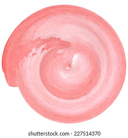 Light crimson color ink spiral for commercial backdrop. Vector illustration.