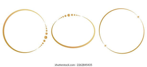 Heller Kristalleffekt für Hochzeitseinladungskarten. Beleuchtung. Goldener Rahmen im Vintage-Stil auf weißem Hintergrund.