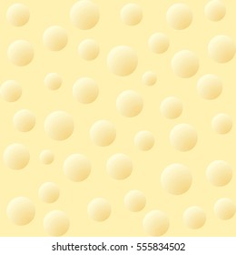 Light cut fat cheez produced of milk casein. Close-up detail macro view with space for text. Backdrop design with circle chees cells