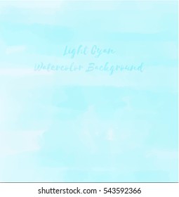 Light Cyan Watercolor Background