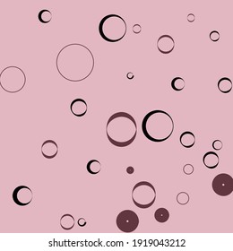 Light Dark Bagel Calm Modern Style Simple Art. Donut Curves Round Vector Design Pic. Bordo Retro Black Pastel Minimal Ornamental Fabrics. Pink Oval Purple Classical Elegant Circles Art Illustration.