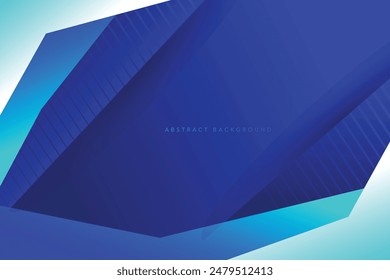 Light and dark blue color gradient background. Abstract and modern minimalistic vector and geometric design template