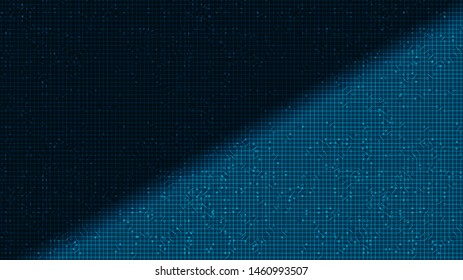 Light and dark blue Microchip on Technology Background,hi Tech and security Concept design,Free Space For text in put,Vector illustration.