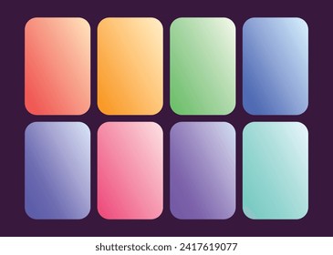 Light dark colorful smooth gradient background for graphic design. Vector illustration 