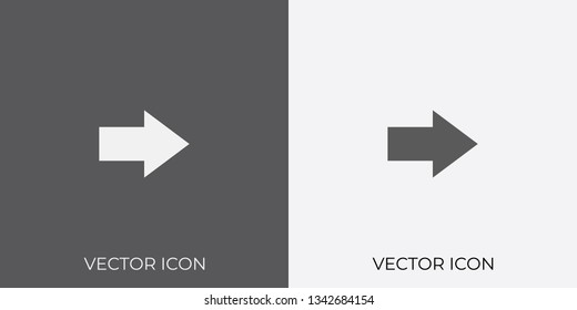 Light & Dark Gray Icon of Arrow For Mobile, Software & App.. Eps. 10.