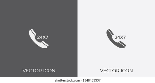 Light & Dark Gray Icon of Call For Mobile, Software & App. Eps. 10. - Vector