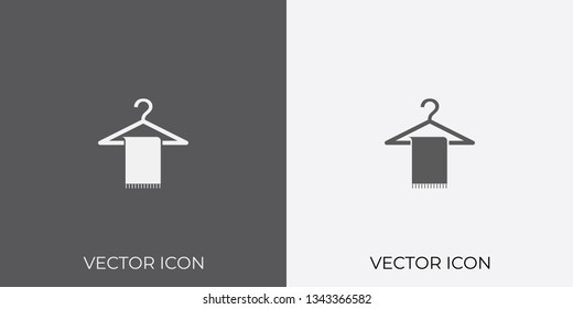 Light & Dark Gray Icon of Hanger For Mobile, Software & App.. Eps. 10. - Vector