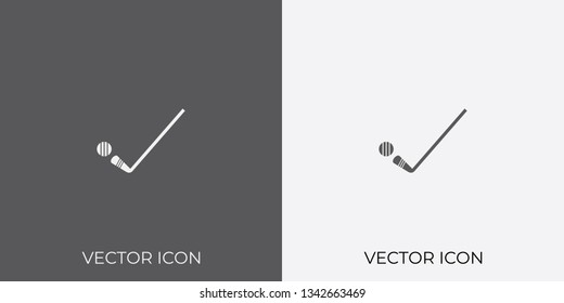 Light & Dark Gray Icon of Ice Hockey For Mobile, Software & App.. Eps. 10.