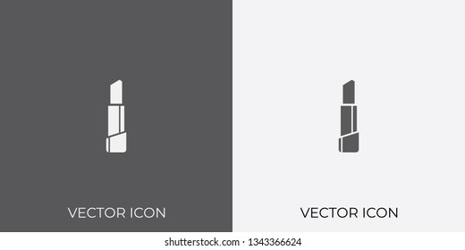 Light & Dark Gray Icon of Lipstick For Mobile, Software & App.. Eps. 10. - Vector