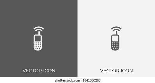 Light & Dark Gray Icon of Mobile Phone For Mobile, Software & App.. Eps. 10.