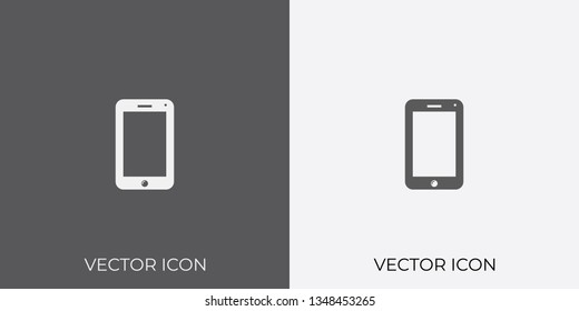Light & Dark Gray Icon of Mobile Phone For Mobile, Software & App. Eps. 10. - Vector