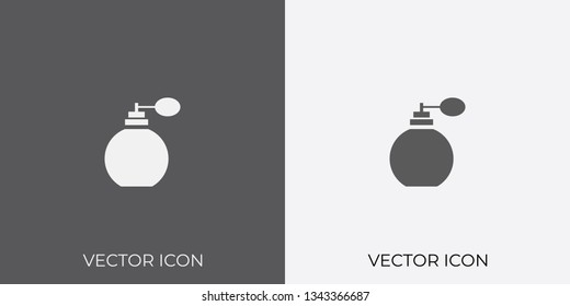 Light & Dark Gray Icon of Perfume For Mobile, Software & App.. Eps. 10. - Vector