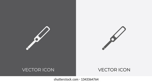Light & Dark Gray Icon of Pregnancy Strip For Mobile, Software & App. Eps. 10. - Vector