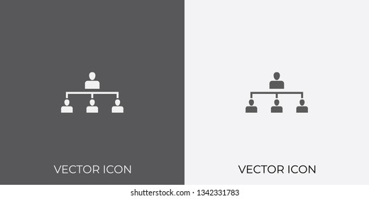 Light & Dark Gray Icon of Team For Mobile, Software & App.. Eps. 10.