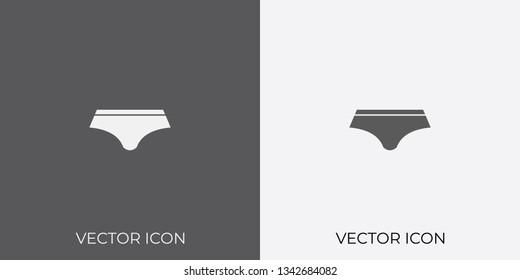 Light & Dark Gray Icon of Underwear For Mobile, Software & App.. Eps. 10.