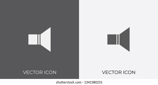 Light & Dark Gray Icon of Volume For Mobile, Software & App.. Eps. 10.
