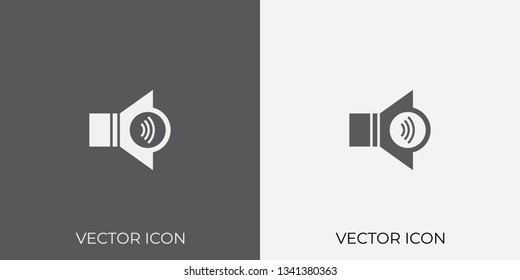 Light & Dark Gray Icon of Volume For Mobile, Software & App.. Eps. 10.
