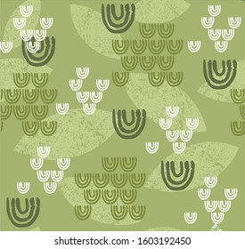light and dark green elements pattern