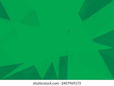 Fondo de triángulos verde claro y oscuro.