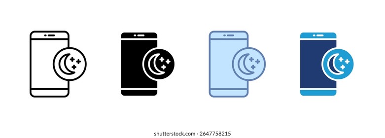 Light Dark Mode Icon Set Multiple Style Collection