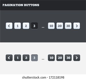 Light and Dark Pagination Buttons