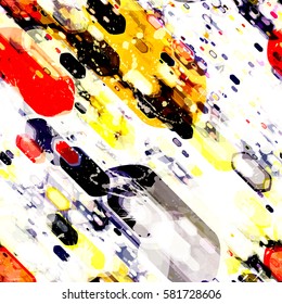 Light and dark polygons. Motion, dynamic. Abstract seamless texture