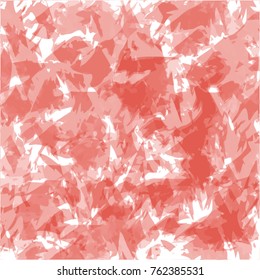 light and dark red shard shaped contrast watercolor patter on white background, vector illustration