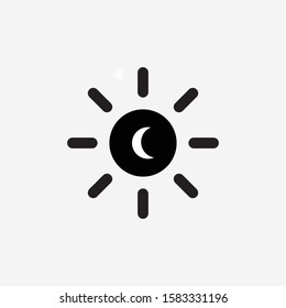 light dark settings sign icon design vector illustration