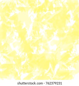 light and dark yellow shard shaped contrast watercolor patter on white background, vector illustration