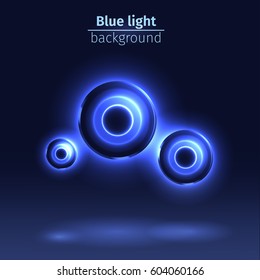 Light design round element accent mesh form particle