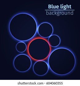 Light design round element accent mesh form particle